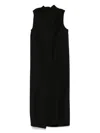 Uma Wang Sleeveless Midi Dress In Black