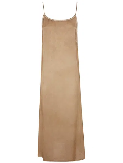 Uma Wang Anaya Midi Dress In Brown