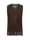 Uma Wang Brown Cotton And Silk Knit Top