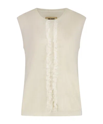 Uma Wang Sleeveless Sweater In Neutral