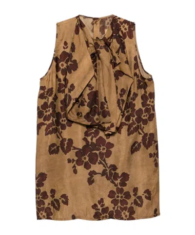 Uma Wang Sleeveless Vest In Brown