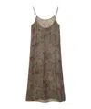 Uma Wang Anaya Dress Woman Grey In Green