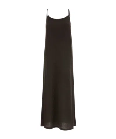Uma Wang Slip Dress In Brown