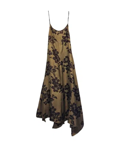 Uma Wang Slip Dress In Multi