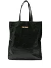 Uma Wang Small Canvas Tote Bag In Green