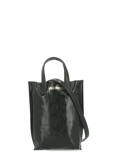 Uma Wang Small Case Canvas Bag In Green