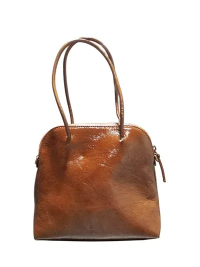 Uma Wang Small Glossy Leather Tote Bag