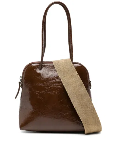 Uma Wang Small Glossy Leather Tote Bag