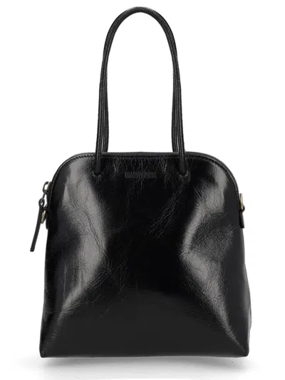 Uma Wang Small Leather Clutch In Black