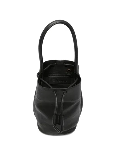 Uma Wang Small Leather Sac Bag In Black