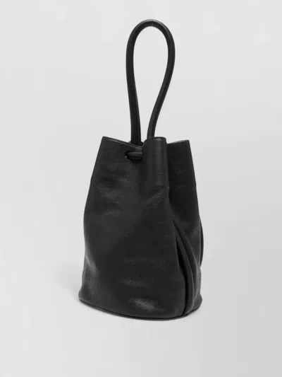 Uma Wang Small Leather Shoulder Bag Top Handle In Purple