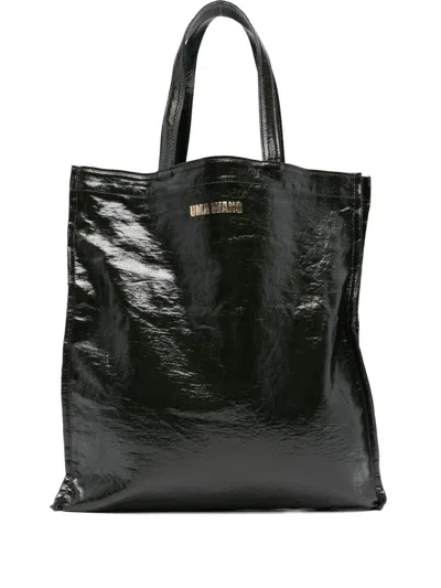 Uma Wang Small Shop Bag Canvas In Black
