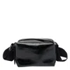 Uma Wang Rectangular Leather Small Shoulder Bag In Black