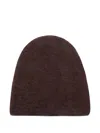 Uma Wang Soft Beanie Hat In Brown