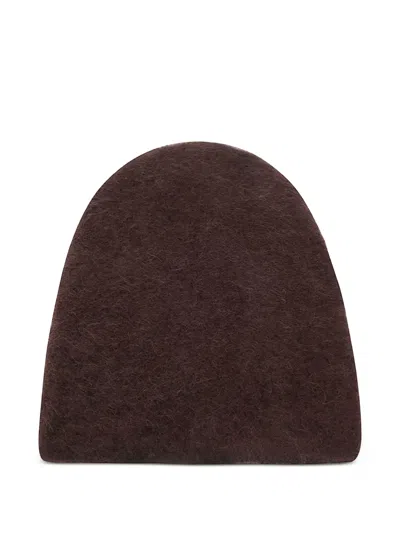 Uma Wang Soft Beanie Hat In Brown