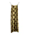 Uma Wang Spaghetti Strap Dress In Green