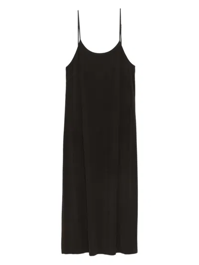 Uma Wang Spaghetti-strap Maxi Dress In Black