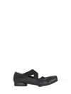 Uma Wang Square Toe Ballet Flats In Black