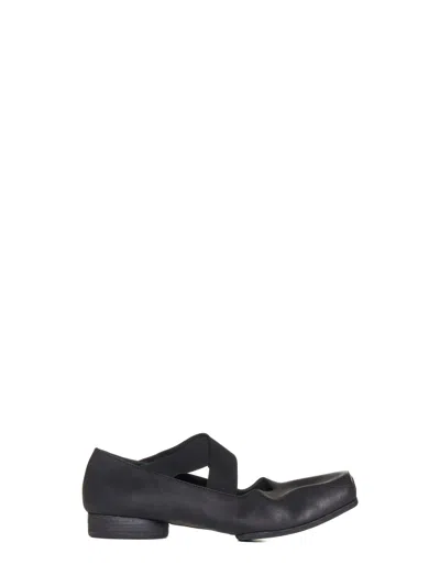 Uma Wang Square Toe Ballet Flats In Black