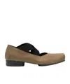Uma Wang Square-toe Ballet Flats In Brown