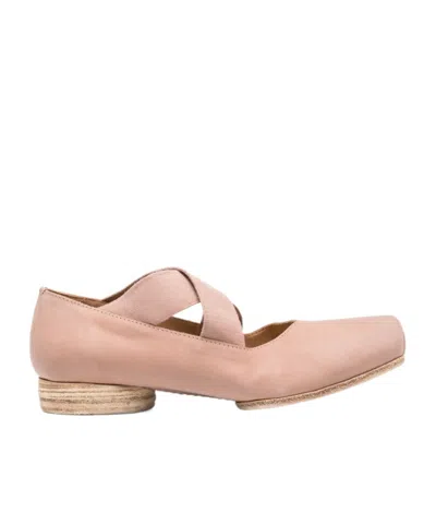 Uma Wang Square Toe Ballet Flats In Pink