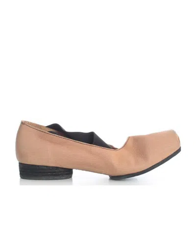 Uma Wang Square-toe Leather Ballerina Flats In Pink