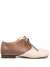 Uma Wang Square-toe Leather Flats In Neutral
