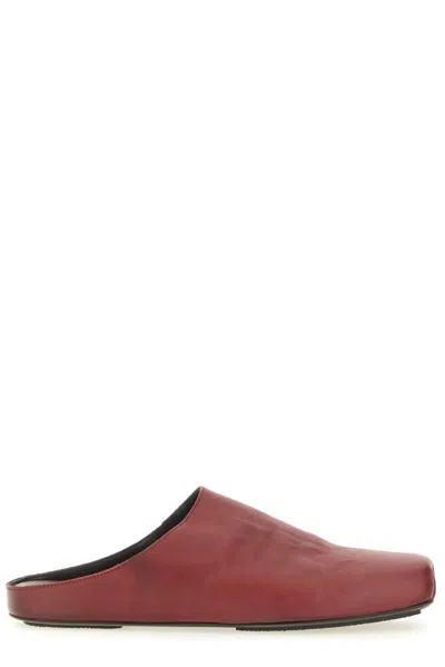 Uma Wang Square Toe Slip In Red