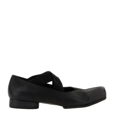 Uma Wang Square-toed Ballet Shoes In Black