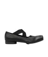 Uma Wang Leather Ballerina In Black