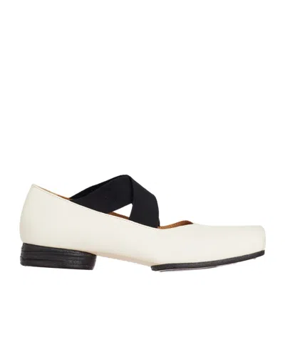 Uma Wang Square-toed Ballet Shoes In White