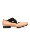 Uma Wang Suede Ballet Flats In Nude