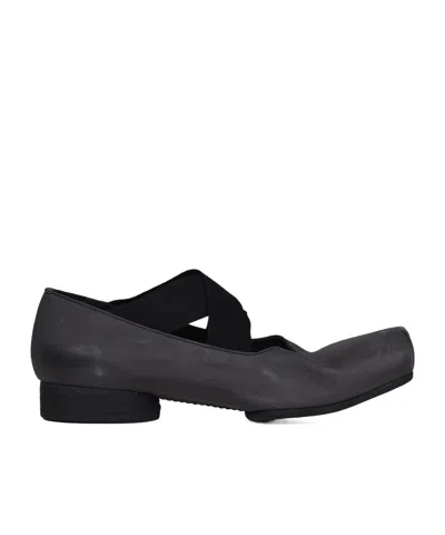Uma Wang Square-toed Ballet Shoes In Black