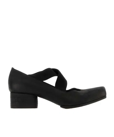 Uma Wang Square-toed Ballet Shoes In Black