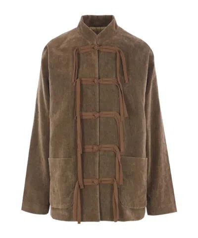 UMA WANG STAND COLLAR CASUAL JACKET