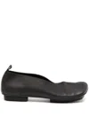 Uma Wang Leather Ballet Flats With An Asymmetric Toe.