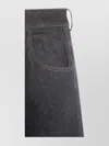 Uma Wang Straight Trousers With Pockets And Stitching In Black