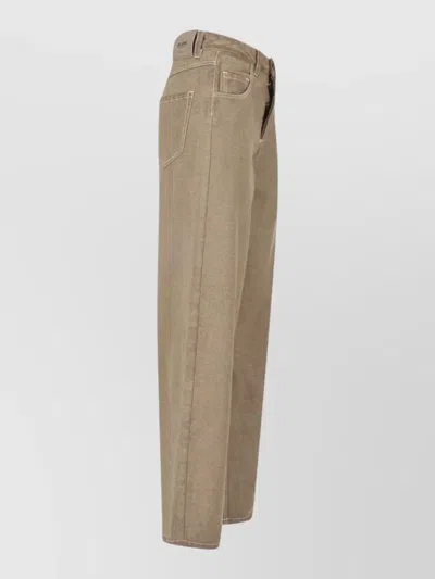 Uma Wang Straight-leg Jeans In Brown