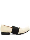 Uma Wang Strap Square-toe Flat Shoes In Neutral
