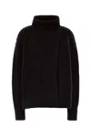 Uma Wang Stretch Alpaca Blend Sweater In Black