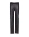Uma Wang Stretch Leather Trousers Seam Detailing In Black