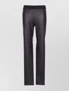 Uma Wang Stretch Leather Trousers Seam Detailing In Animal Print