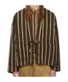 Uma Wang Brown Jester Jacket In Black