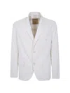 Uma Wang Tailored Comiso Suit Jacket Notch Lapel In White
