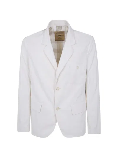 Uma Wang Tailored Comiso Suit Jacket Notch Lapel In White