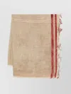 Uma Wang Striped Fringed-edge Scarf