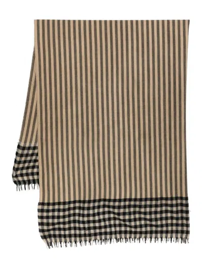 Uma Wang Striped Scarf In Neutral