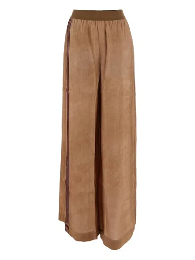 Uma Wang Striped Trousers In 褐色