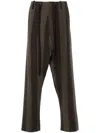 Uma Wang Belt-loop Casual Pants In Brown