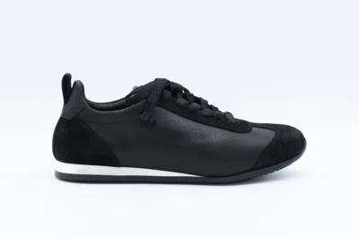 Uma Wang Suede-panelled Lace-up Sneakers In Transparent